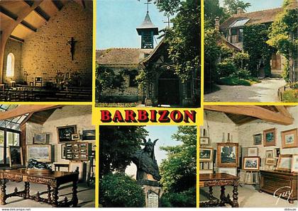 Carte Postale - 77 - Barbizon - Multivues - Flamme Postale de Barbizon - CPM - Voir Scans Recto-Verso - Poscard - Carta