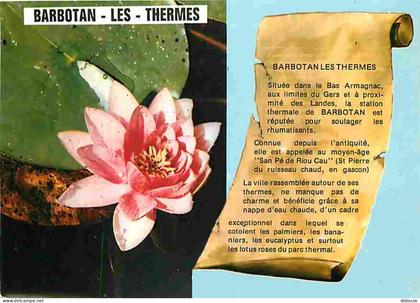 Carte Postale - 32 - Barbotan les Thermes - Les Lotus - Fleurs - Flamme Postale de Barbotan les Thermes - CPM - Voir Sca