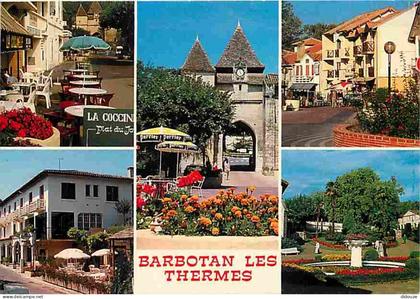 Carte Postale - 32 - Barbotan les Thermes - Multivues - Fleurs - Commerces - Flamme Postale de Barbotan les Thermes - CP