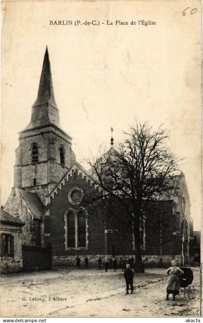 CPA BARLIN La Place de l'Église (414437)