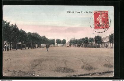 CPA Barlin (P.-de C.), La Place