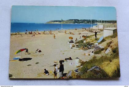 Cpm 1970, Barneville sur mer, la plage vers Carteret, Manche 50