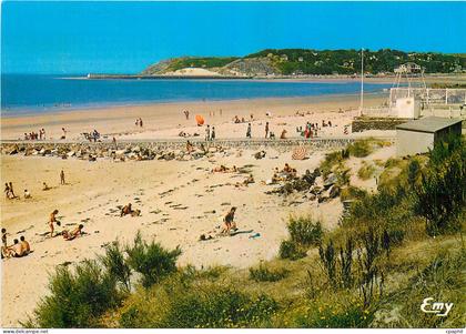 CPM Barneville (Manche) La plage et ou loin le cap de Corteret