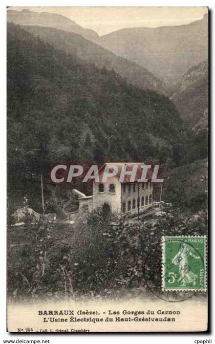 CPA Barraux Les Gorges du Cernon L usine electrique du Haut Gresivaudan