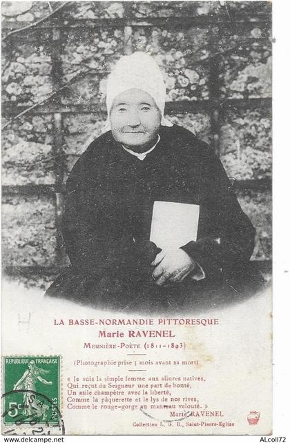 La Basse Normandie Pittoresque - Marie Ravenel meunière- poète (1811-1893) - coll L.B.G.(Fermanville)