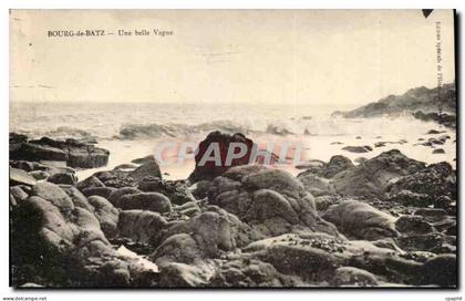 Bourg de Batz CPA Une belle vague