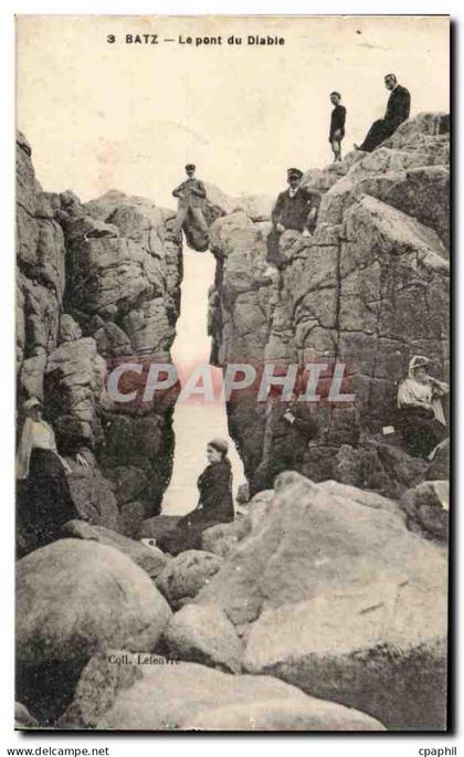 CPA Batz Le pont du diable