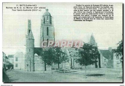 CPA Batz Ruines de du Murier Tour Saint Guenole