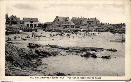 CPA Batz sur Mer Vue sur la plage maree haute