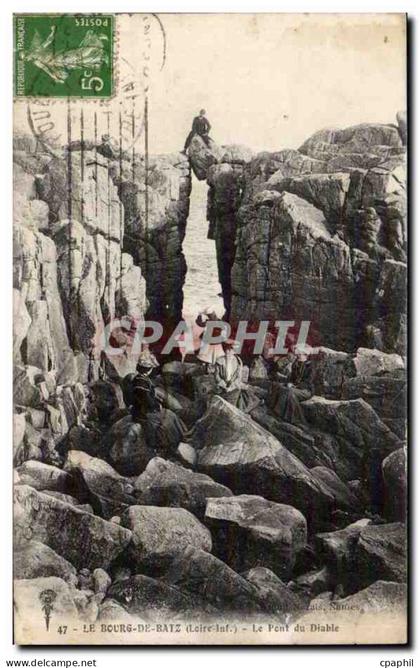 CPA Bourg de Batz Le pont du diable