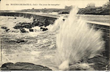 CPA Bourg De Batz Un jour de tempete