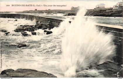 CPA Bourg de Batz Un jour de tempete