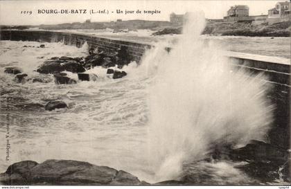 CPA Bourg de Batz Un jour de tempete