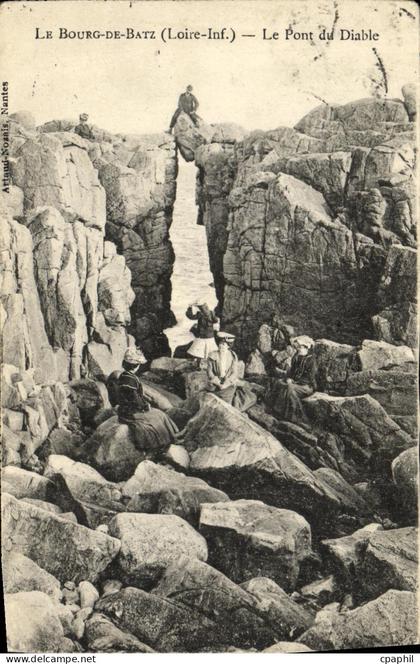 CPA Le Bourg de Batz Le pont du diable