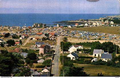 CPSM Bourg de Batz Le camping vu depuis le clocher de l'eglise