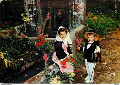 Carte Postale - 56 - Baud - Costumes de Baud et des environs - Enfants - Folklore - Flamme Postale - CPM - Voir Scans Re