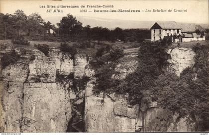 CPA Le Jura Baume les Messieurs Les Echelles de Crancot Cafe Restaurant