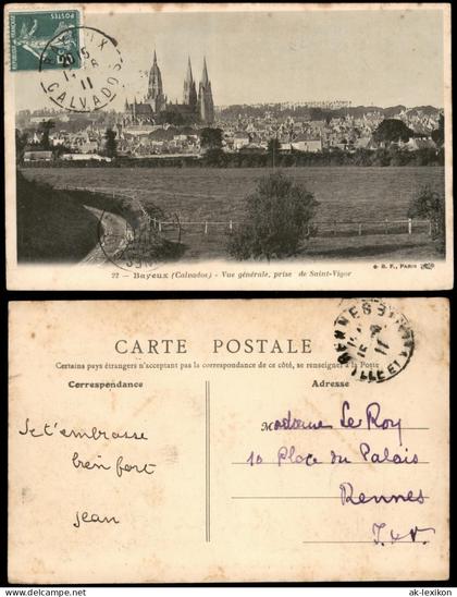Bayeux Bayeux Panorama Vue générale, prise de Saint-Vigor 1911