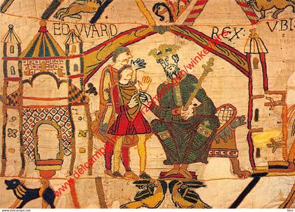 Tapisserie de Bayeux - le roi Edouard le Confesseur - Bayeux - (14) Calvados