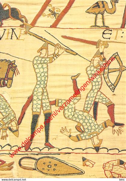 Tapisserie de Bayeux - Mort des frères du Roi Harold - Bayeux - (14) Calvados