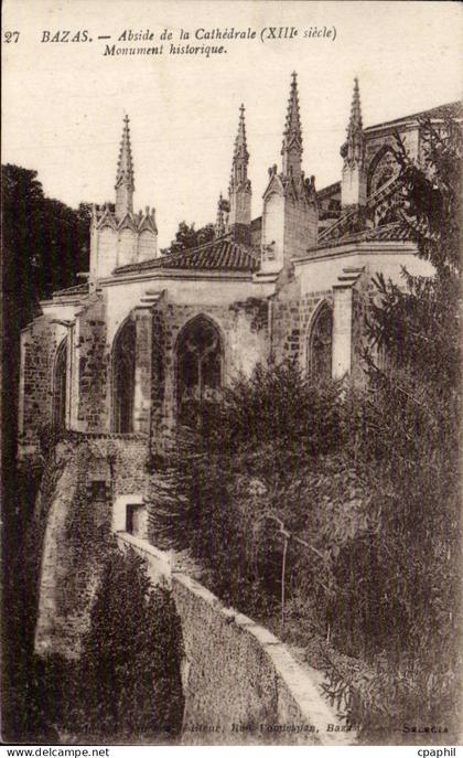 Bazas cPA Abside de la cathedrale Monument historique