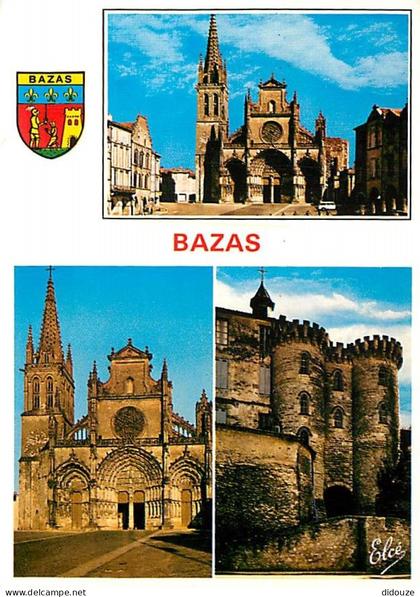 Carte Postale - 33 - Bazas - Multivues - Blasons - Flamme Postale de Bazas - CPM - Voir Scans Recto-Verso - Poscard - Ca