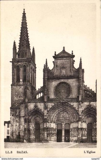 CPA Bazas L'eglise