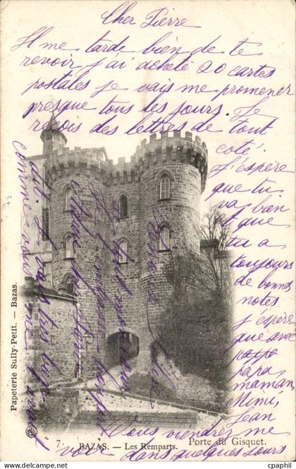 CPA Bazas Les remparts