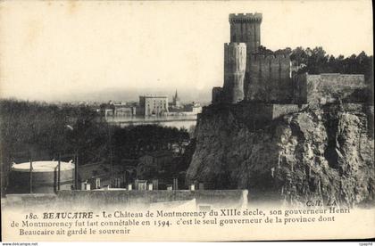 CPA Beaucaire Le Chateau De Montmorency Du