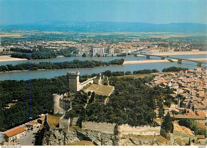 CPM Beaucaire (Gard) et de Tarascon (Bouches du Rhone) Par avion au dessus