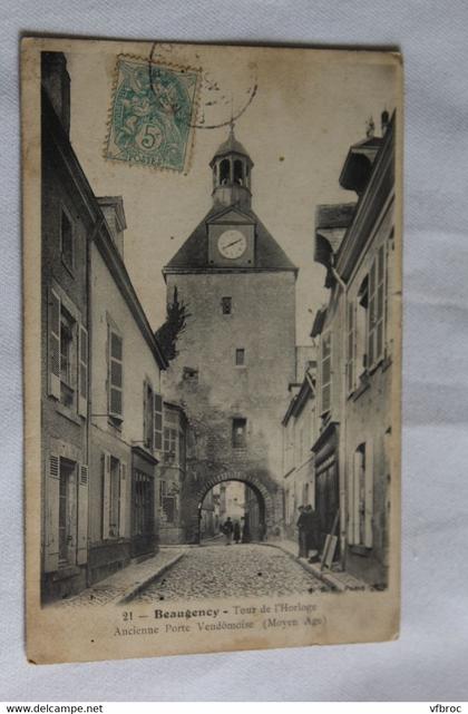 I766, Cpa 1906, Beaugency, tour de l'horloge, Loiret 45
