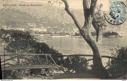 CPA Beaulieu Sur Mer Route de St Jean