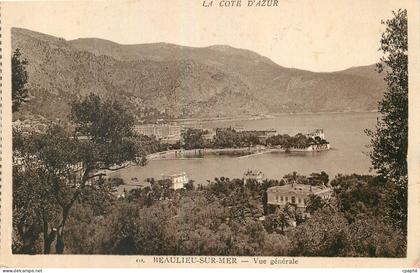 CPA La Cote d'Azur Beaulieu sur Mer Vue generale