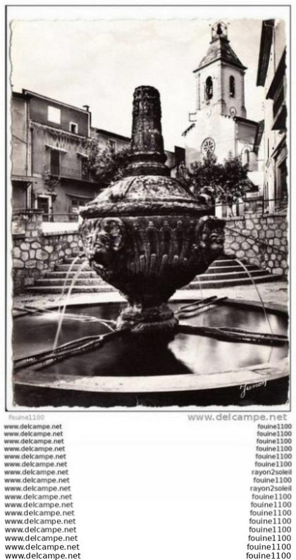 carte ( format 15 x 10,5 cm )  de  beaumes de venise  ( fontaine ) ( recto verso )