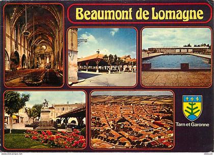 Carte Postale - 82 - Beaumont de Lomagne - Multivues - Piscine - Blasons - CPM - Voir Scans Recto-Verso - Poscard - Cart