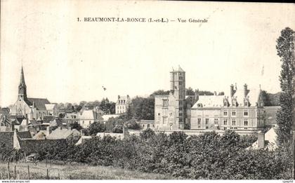 CPA Beaumont La Ronce Vue generale