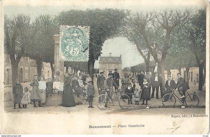 CPA Beaumont-sur-Oise Place Gambetta