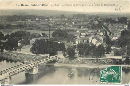 CPA Beaumont sur Oise S et O Panorama de Persan pris de l'Eglise de Beaumont