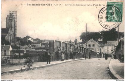 CPA - Carte Postale -France  Beaumont sur Oise- Entrée de Beaumont par le pont de fer VM47724