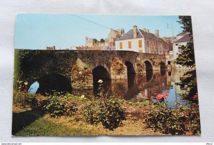 J501, Cpm, Beaumont sur Sarthe, le pont romain, Sarthe 72