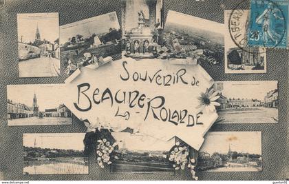 ( CPA 45 )  BEAUNE-LA-ROLANDE  /  Souvenir de Beaune-la-Rolande -  (Défaut bord haut)