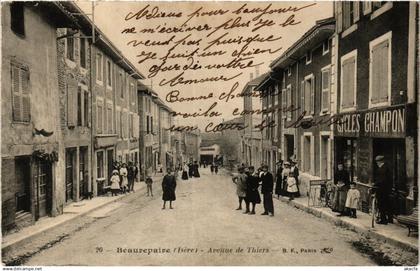 CPA BEAUREPAIRE - Avenue de Thiers (392273)