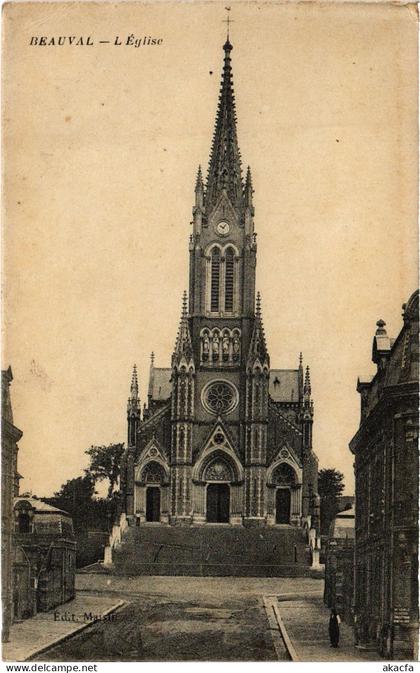 CPA Beauval eglise (1498698)