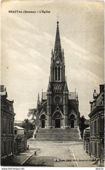 CPA Beauval eglise (1498700)