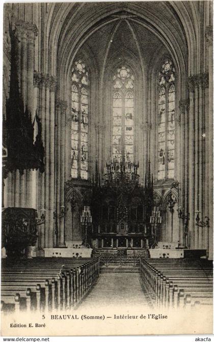 CPA Beauval interieur de l'eglise (1498710)