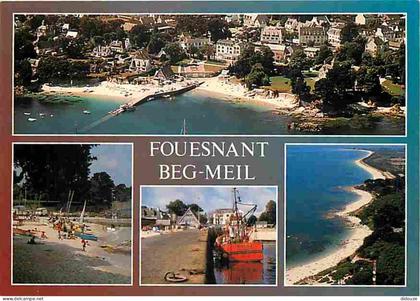 29 - Fouesnant - Beg Meil - Multivues - Bateaux - Plages - Voir Scans Recto Verso