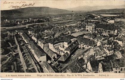 CPA Siege de Belfort vue de la ville bombardee (1362958)