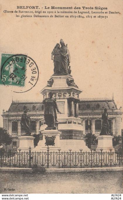 CARTOLINA VIAGGIATA 1914 BELFORT FRANCIA (TY1707