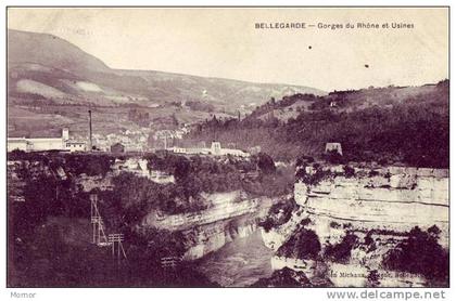BELLEGARDE-sur-VALSERINE AIN Gorges  du Rhône et Usines