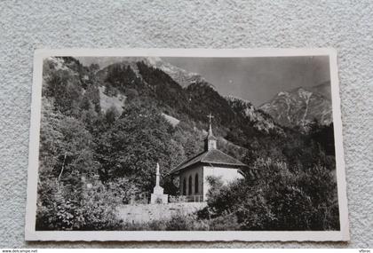 A328, Cpsm 1952, chapelle de Bellevaux, massif de l'Armenaz, haute Savoie 74
